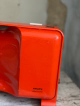 Retro Krups brødmaskine / elektrisk brødskærer i orange