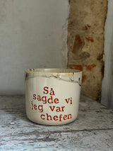 Kop ~ Så sagde vi jeg var chefen