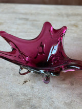 Murano-rød glasskå