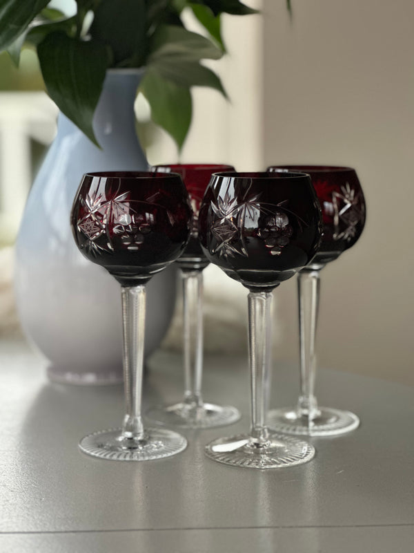 Bøhmiske krystal vinglas