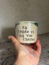 Kop ~ Så sagde vi jeg var chefen