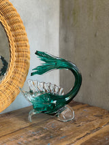 Stor flot glasfisk i kunstglas
