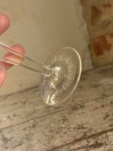 Bøhmisk krystal vinglas ~ Blå