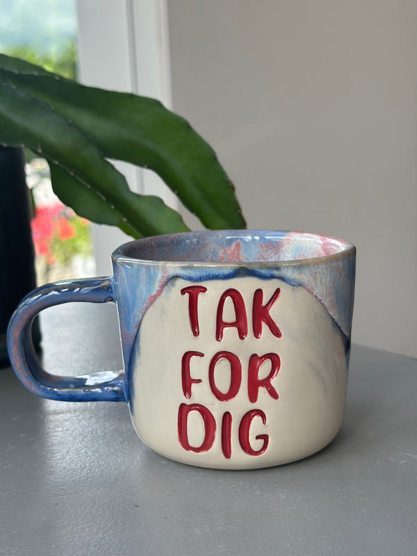 Kop ~ Tak for dig. Med hank.