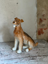 Figur ~ Russisk porcelænsfigur – Airedale Terrier