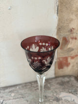 Bøhmisk krystal vinglas ~ Bordeaux