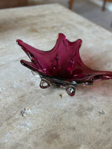 Murano-rød glasskå