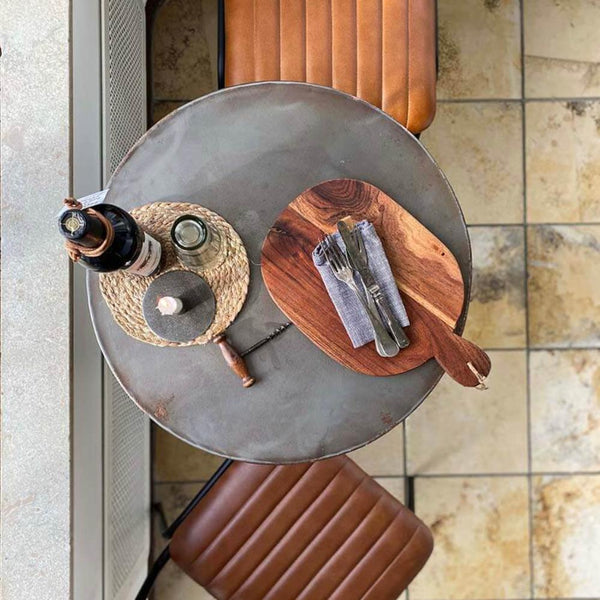 Skærebræt  med håndtag - ovalt