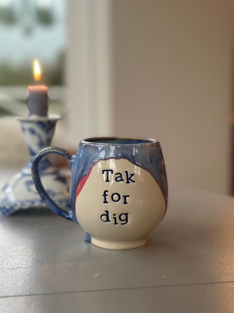 Kop med hank  ~ Tak for dig