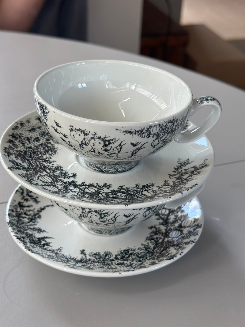 Kaffekop med underkop