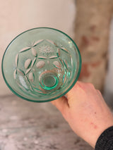 Bøhmisk krystal vinglas – Grøn