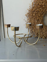Smuk vintage lysestage i messing