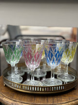 Hvidvins glas ~ Gul.