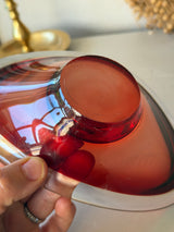 Smuk svensk kunstglasskål