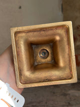 messing lysestage ~ 22,5 cm