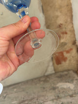 Bøhmisk krystal vinglas – blå