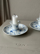 Musselmalet lysestager