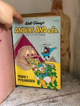 Vintage Anders And & Co. mappe med tegneserieblade fra 1967