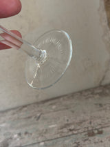 Bøhmisk krystal vinglas – gul