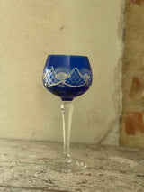 Bøhmisk krystal vinglas – Blå