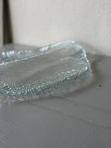 Smukt vintage glasfad