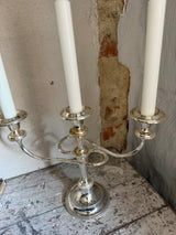 Smuk vintage 3-armet lysestage