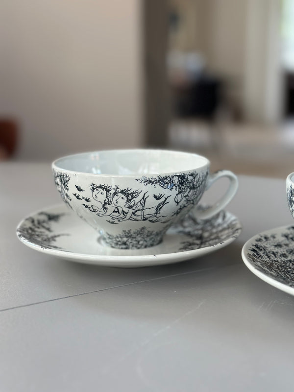 Kaffekop med underkop