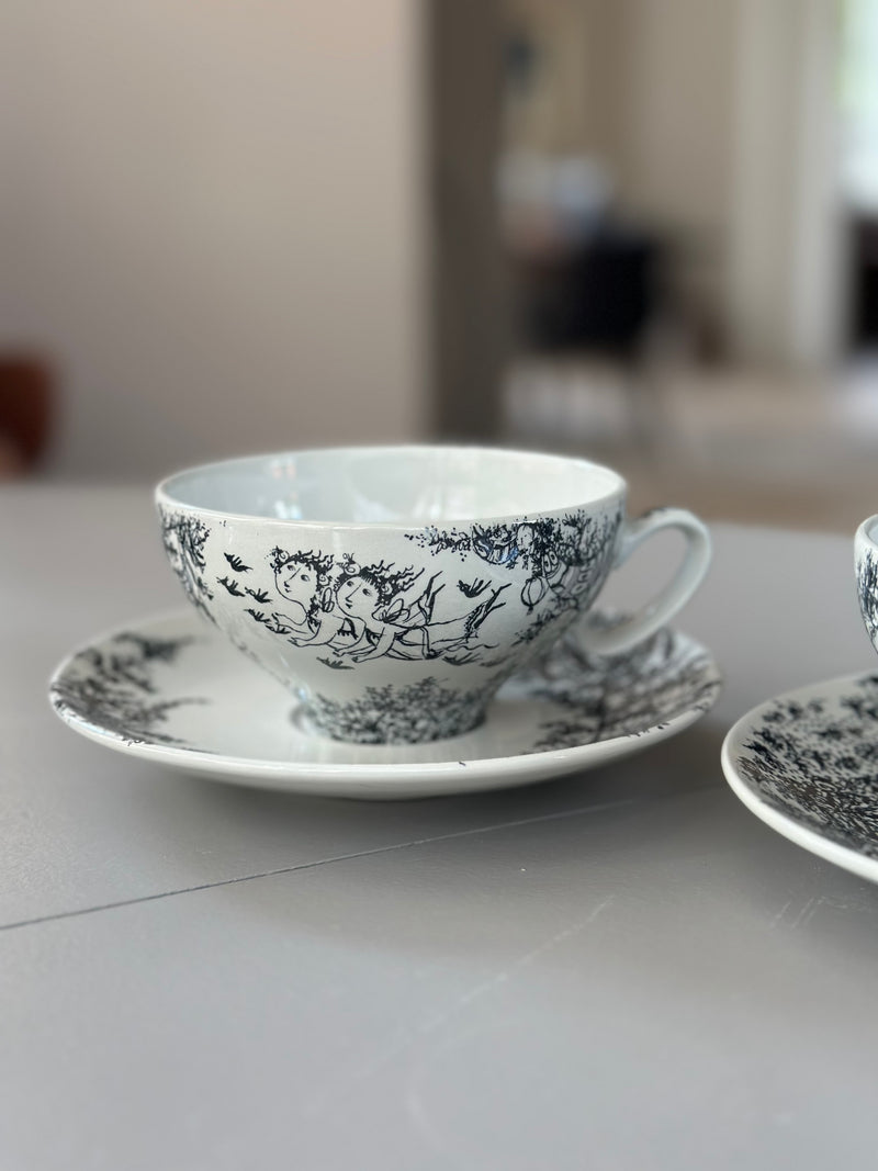 Kaffekop med underkop