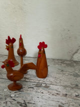 Vintage træ påskepynt ~ fra 1960’erne 🐓