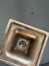messing lysestage ~ 22,5 cm