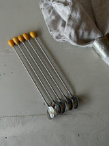 Vintage cocktailskeer – sæt med 5