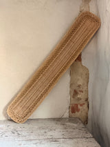 opdateret Shopify-tekst:

Vintage baguettekurv i rattan – 61 cm