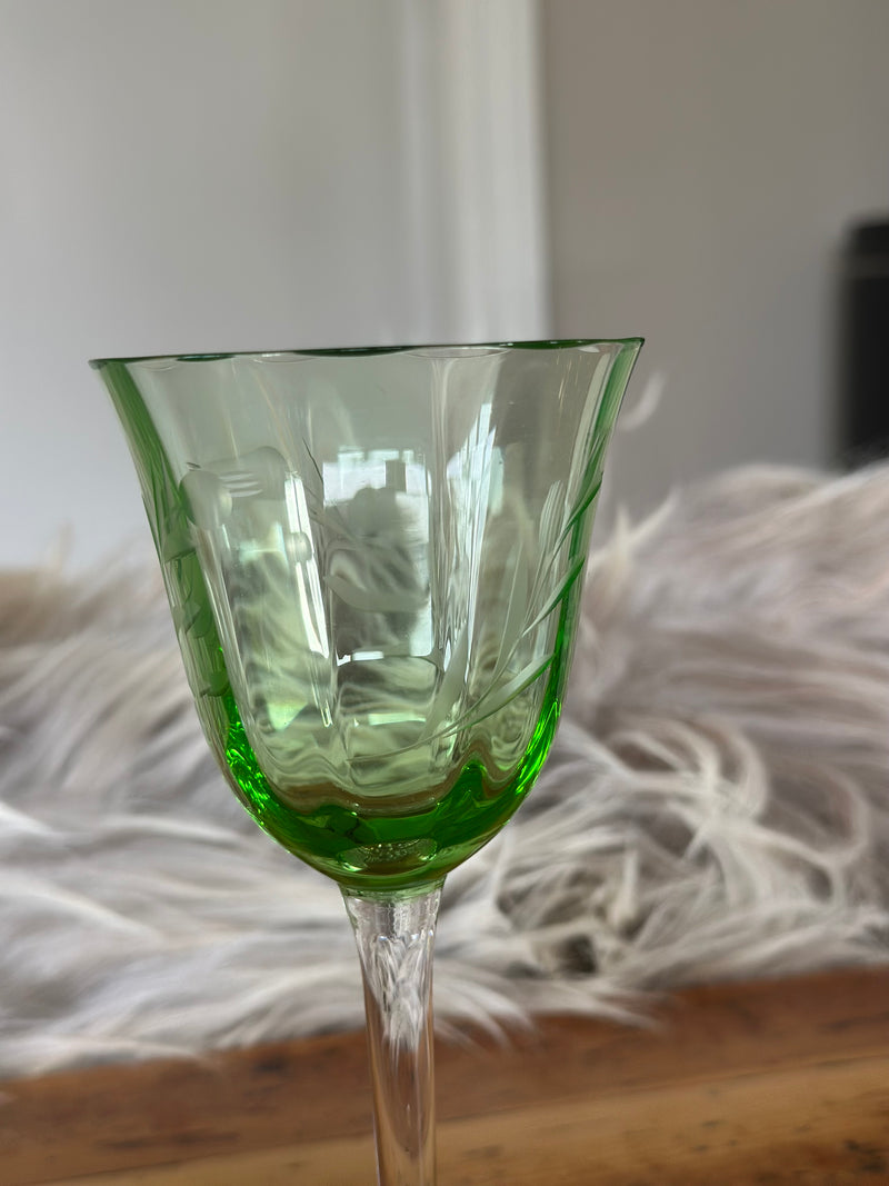 Vinglas ~ Grøn