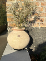 Lerkrukke på jernring