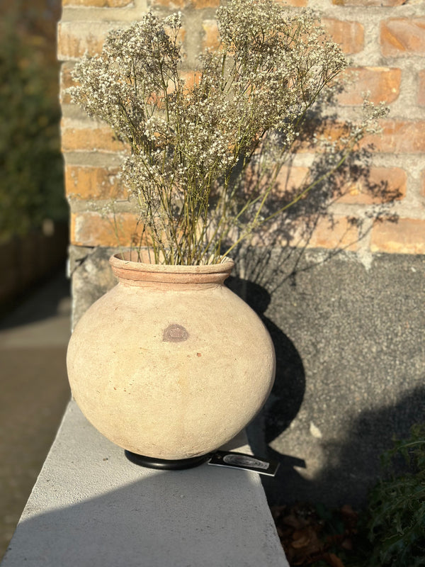 Lerkrukke på jernring