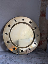 Vintage messingfad med stjerner