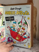 Vintage Anders And & Co. mappe med tegneserieblade fra 1967