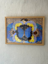 Smukt indrammet sommerfuglekunst