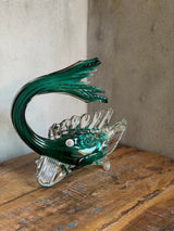 Stor flot glasfisk i kunstglas