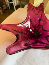 Murano-rød glasskå