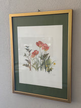 Smukt botanisk kunsttryk