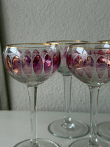 Smukke vintage likørglas i bøhmisk krystal