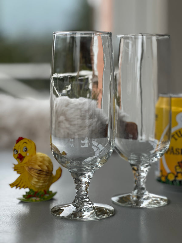 Ølglas m. Snoet fod