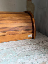 Brødkasse | Mørklakeret acacie træ