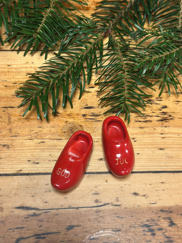 Keramik træsko ~ God jul