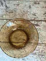 Vintage asietter ~ røgfarvet glas