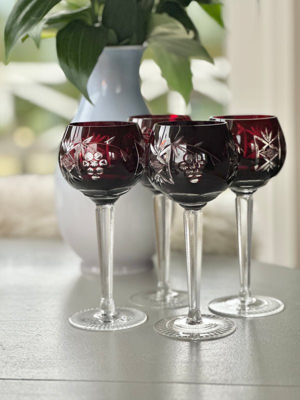 Bøhmiske krystal vinglas