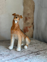 Figur ~ Russisk porcelænsfigur – Airedale Terrier