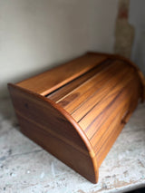 Brødkasse | Mørklakeret acacie træ