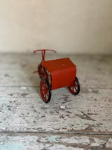 Sjælden retro ladcykel / Rickshaw i metal